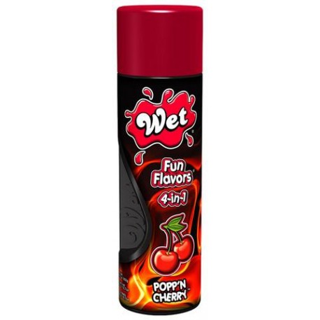 Wet Fun Flavors 4-In-1 Poppn Cherry Lubricant 