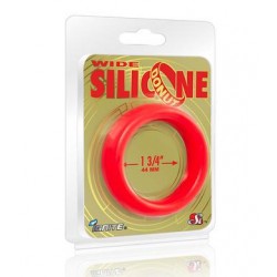 Wide Silicone Donut - Red - 1.75-Inch Diameter