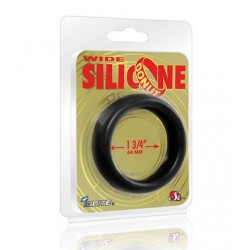 Wide Silicone Donut - Black - 1.75-Inch Diameter