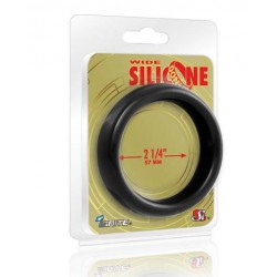Wide Silicone Donut - Black - 2.25-Inch Diameter