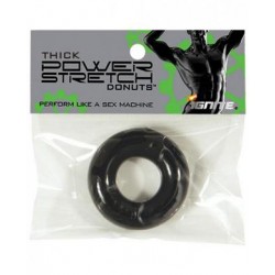 Thick Power Stretch Donuts -  Black 