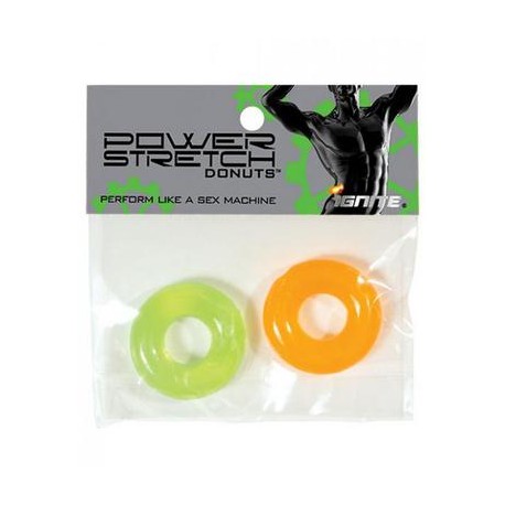 Power Stretch Donuts -  2 Pack - Orange and Green 