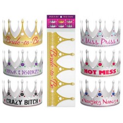 Bride-to-be Party Crowns  