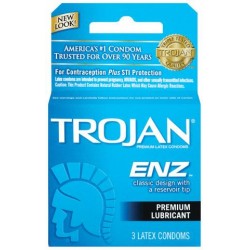 Trojan Enz Lubricated Condoms - 3 Pack