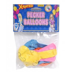 X-Rated Pecker Balloons - 8 Pieces