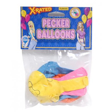 X-Rated Pecker Balloons - 8 Pieces