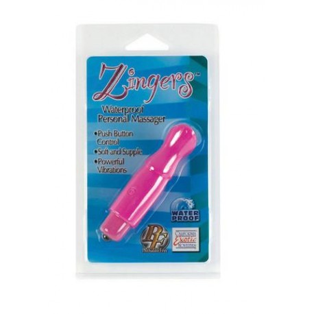 Zingers Waterproof Personal Massager - Pink 