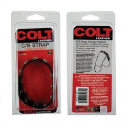 Colt Leather Adjustable Cock And Ball Strap - 8 Snap 
