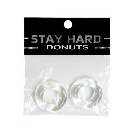 Stay Hard Donuts - 2  Pack  Clear 