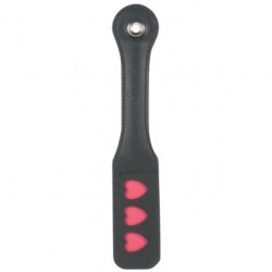 12 Inch Leather Heart Impression Paddle 