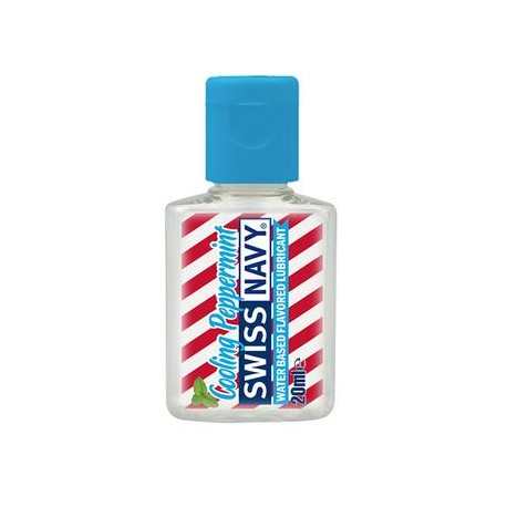 Swiss Navy Flavors Water Based Lubricant - Cooling Peppermint  20 Ml