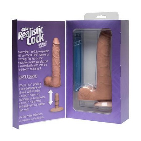 The Realistic Cock - Ur3 Slim  - Brown - 9-inch 