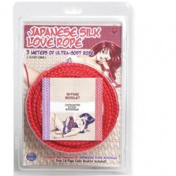 Japanese Silk Love Rope 10 Feet Long - Red 