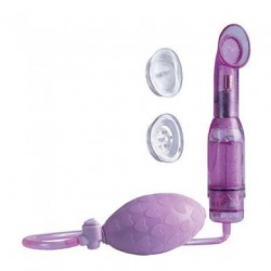 Vibrating Clitoral Pump - Purple 