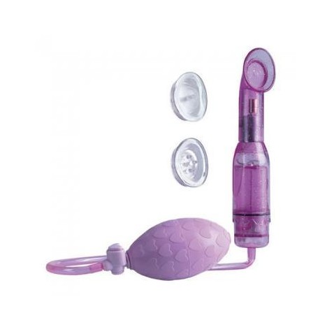 Vibrating Clitoral Pump - Purple 