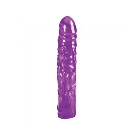 Reflective Gel Veined Chubby Dong 8.5-inch - Purple 