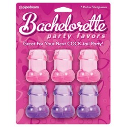 Bachelorette Party Pecker Shot Glasses Assorted Colors