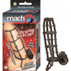 The Macho Vibrating Cockcage  - Black 