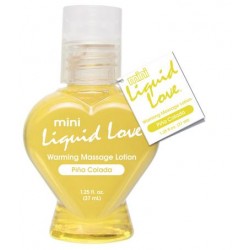 Mini Liquid Love Warming Massage Lotion Pina Colada - 1.25 oz.
