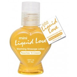 Mini Liquid Love Warming Massage Lotion Peaches N Cream - 1.25 oz.