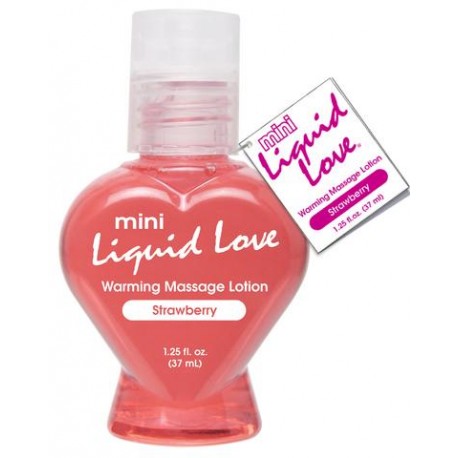 Mini Liquid Love Warming Massage Lotion Strawberry - 1.25 oz.
