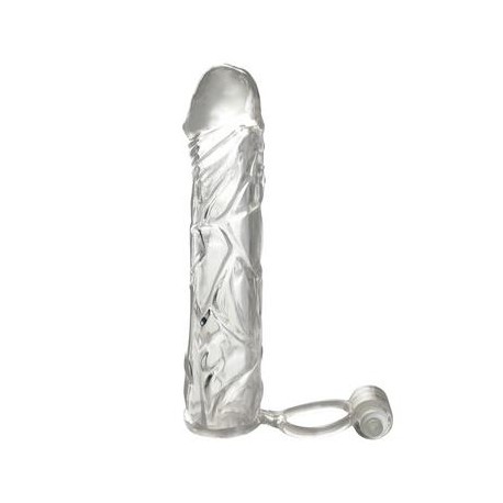Fantasy X-tensions Vibrating  Super Sleeve - Clear 