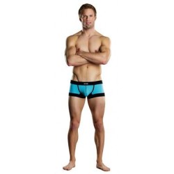 Sport Short Athletic Mesh -  Turquoise and Black - Small 