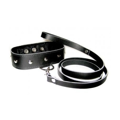 Leather Leash and Collar Set 