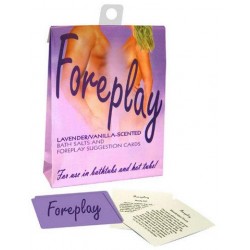 Foreplay Suggestion Cards Bath Set  - Lavender and Vanilla