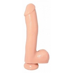 Basix Rubber Works - 10-inch Dong with Suction Cup - Flesh