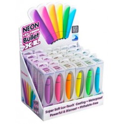 Neon Luv Touch Bullet Xl - 24 Piece Display