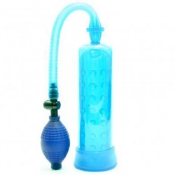 Male Power Pump With Grip - Blue