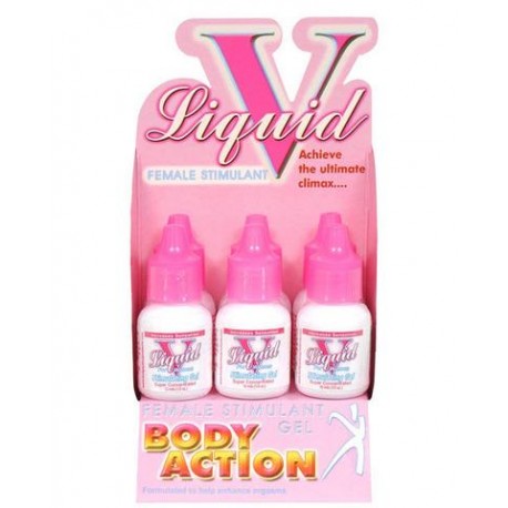 Liquid V for Women Female Stimulating Gel - 6 Pack Display
