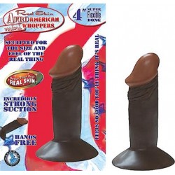 Afro American Mini Whoppers 4 Inch Dong - Brown