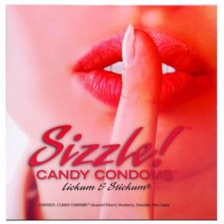Sizzle Candy Condoms - 3 Pack