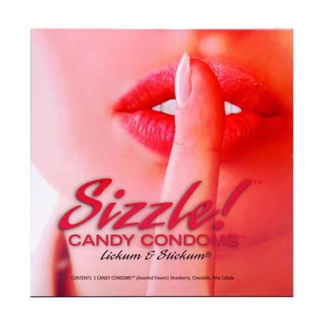 Sizzle Candy Condoms - 3 Pack