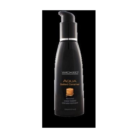 Aqua Salted Caramel Flavored Water-based Intimate Lubricant 2 Oz.