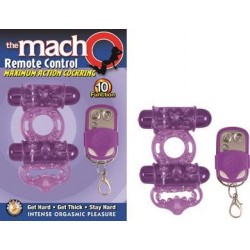 The Macho Remote Control  Cockring - Purple 