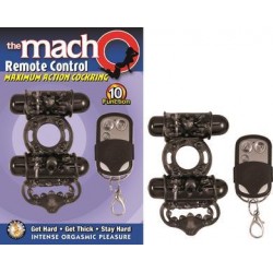 The Macho Remote Control  Cockring - Black 