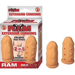 Ram Extension Condoms - Flesh  
