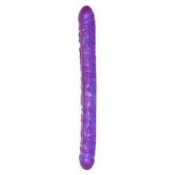 Crystal Jellies Double Dong 18-inch - Purple 