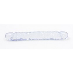 Crystal Jellie's Jr. Double Dong 12-Inch - Clear