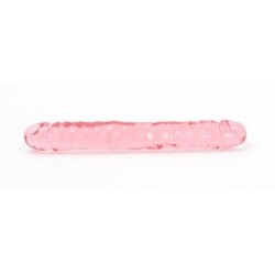 Crystal Jellie's Jr. Double Dong 12-Inch - Pink