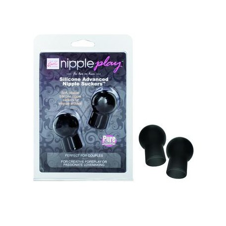 Silicone Advanced Nipple  Suckers - Black 