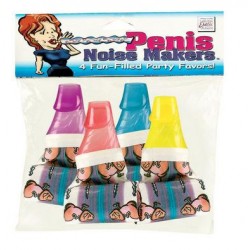 Penis Noisemakers - 4 Count