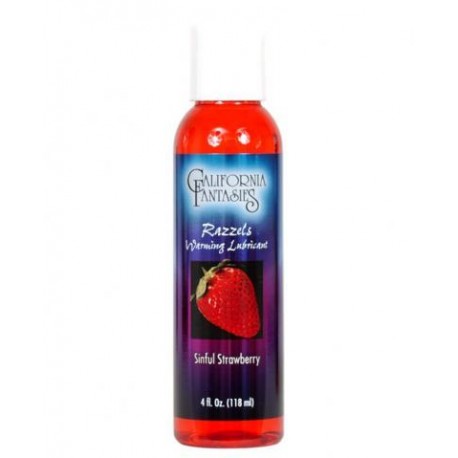 Razzels Flavored, Warming Lubricant Sinful Strawberry 4 oz.
