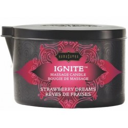 Ignite Strawberry Dreams Massage Candle - 6 Oz. 