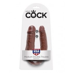 King Cock Medium Double  Trouble - Brown 