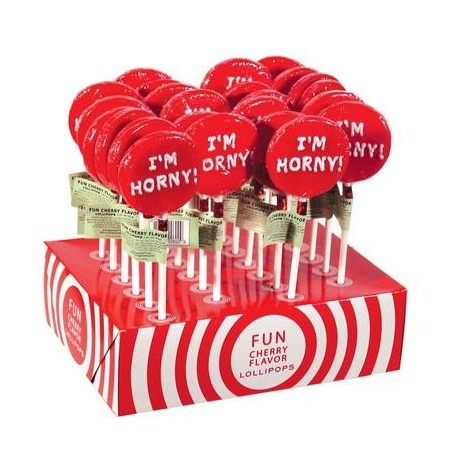 I'm Horny Lollipops - 24 Count With Display