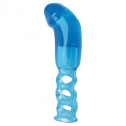 The Penis Enhancer Cage With G-Spot Tip - Blue